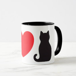Liebe Black Cat Tasse