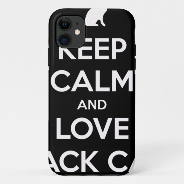 Liebe Black Cats Case-Mate iPhone Hülle (Rückseite)