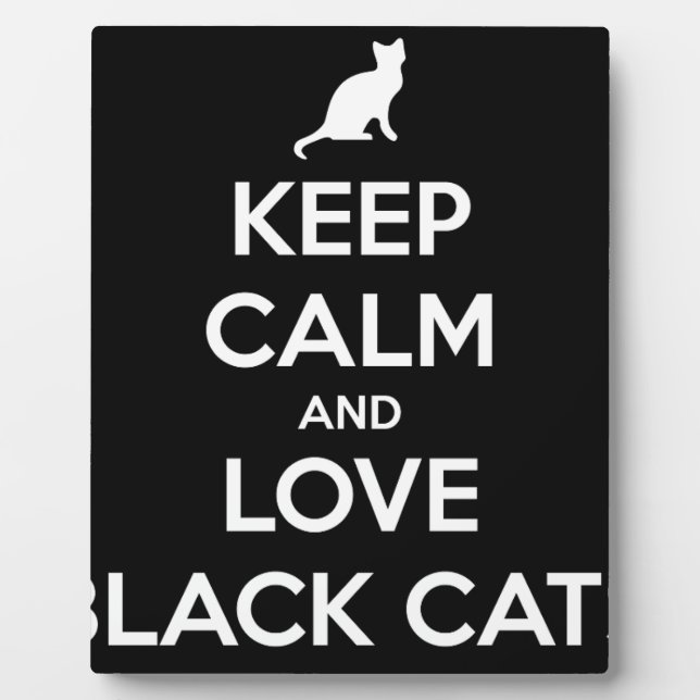 Liebe Black Cats Fotoplatte (Vorderseite)