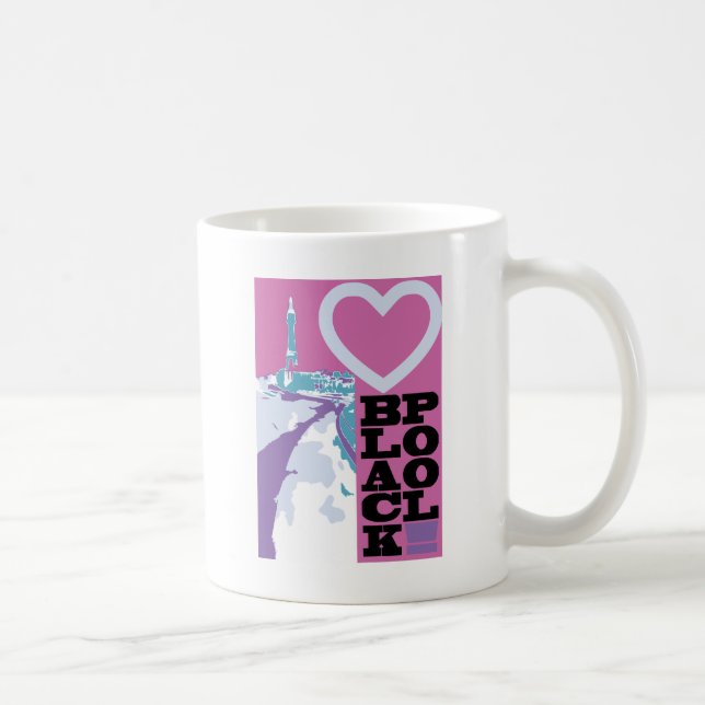 Liebe Blackpool Kaffeetasse (Rechts)