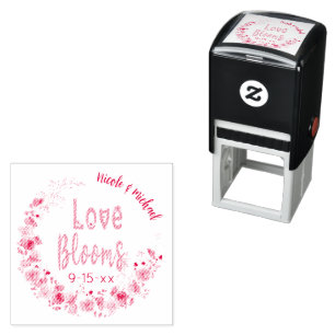 Liebe bläst Personalisierten Brautbräutigam Hochze Permastempel