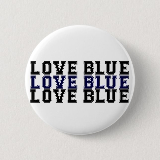 Liebe-Blau Button (Vorderseite)