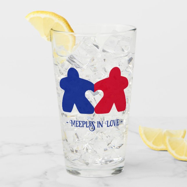 Liebe, Blauer und Roter Tumbler (Vorderseite Ice)