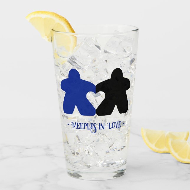 Liebe, Blauer und Schwarzer Tumbler (Vorderseite Ice)