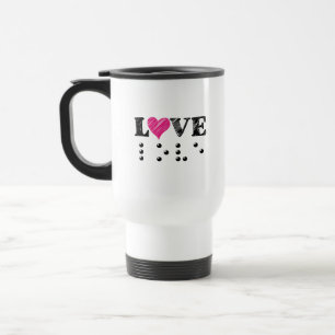 Liebe Blind Braille Reisebecher