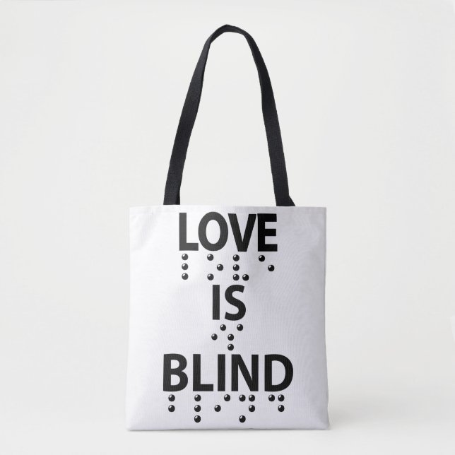 Liebe Blind Braille Tasche (Vorderseite)