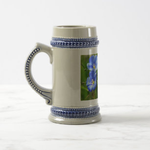 Liebe Blooming Blue Wildblumen Kananaskis Bierglas