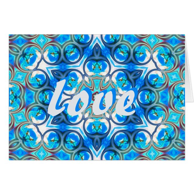 Liebe BluAqu Card (Vorderseite (Horizontal))