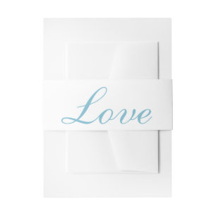 Liebe Blue Turquoise Beach Elegante Hochzeit Einladungsbanderole