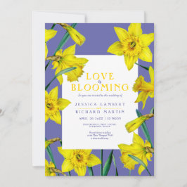 Liebe blüht Frühlingsholz Einladung