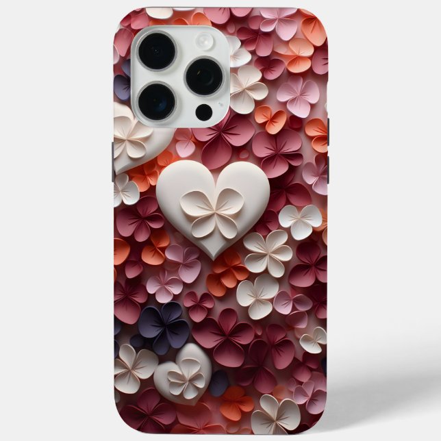 Liebe blüht in den Herzen Case-Mate iPhone Hülle (Rückseite)