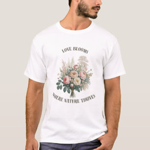 Liebe blüht mit der Natur T-Shirt