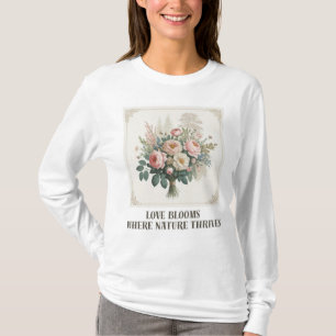 Liebe blüht mit der Natur T-Shirt