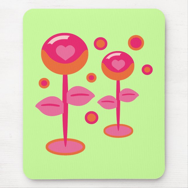 Liebe Blume Mousepad (Vorne)