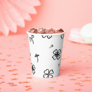 Liebe Blume Pappbecher