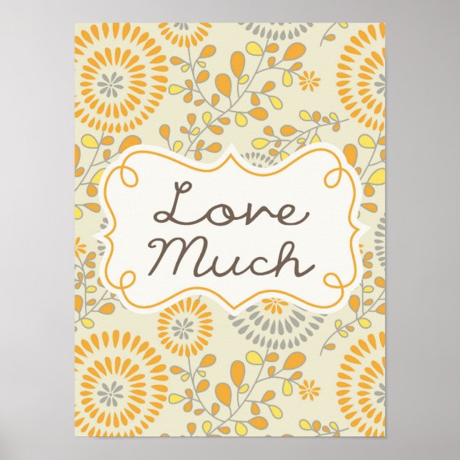 Liebe Blume Poster (Vorne)