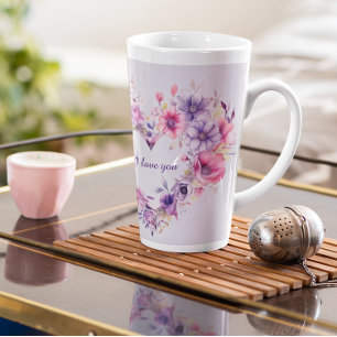 Liebe Blumenstrauß Valentinstag Milchtasse