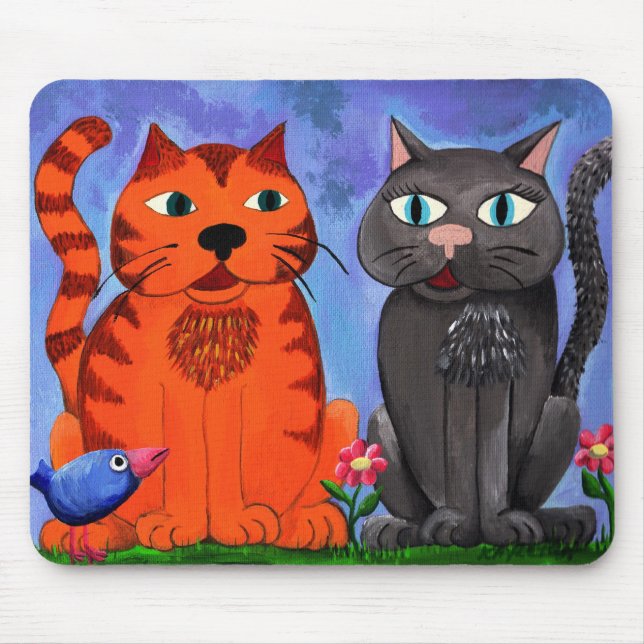 Liebe-Blüten Mousepad (Vorne)