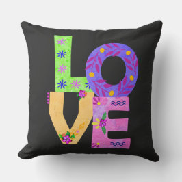 LIEBE Bohemischer Muttertag Kissen