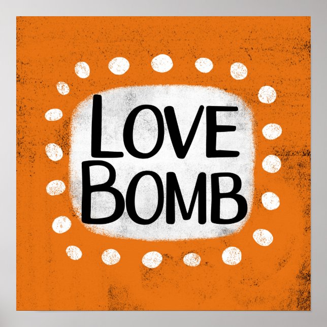 Liebe Bombe Poster Wall Art (Vorne)