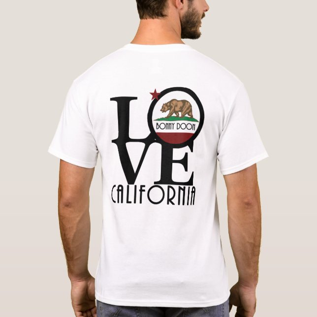 LIEBE Bonny Doon California (Rückseite) T-Shirt (Rückseite)