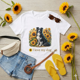 Liebe Border Collie Dog T - Shirt