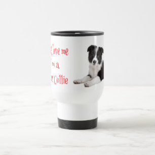 Liebe Border Collie Welpen Hund Kaffeetasse