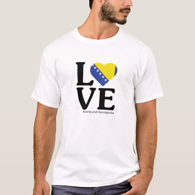 Liebe Bosnien und Herzegowina T-Shirt (Vorderseite)