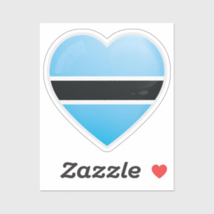 Liebe Botswana Aufkleber