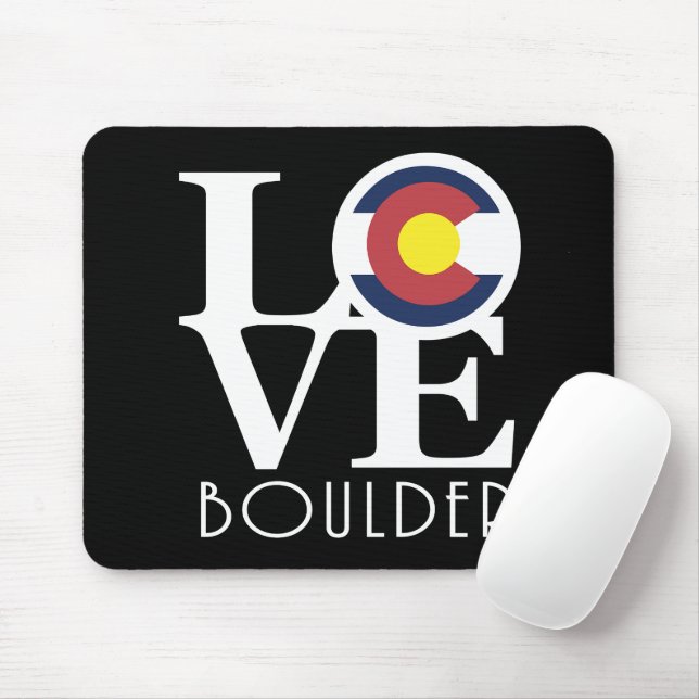 LIEBE Boulder Colorado Mousepad (Mit Mouse)