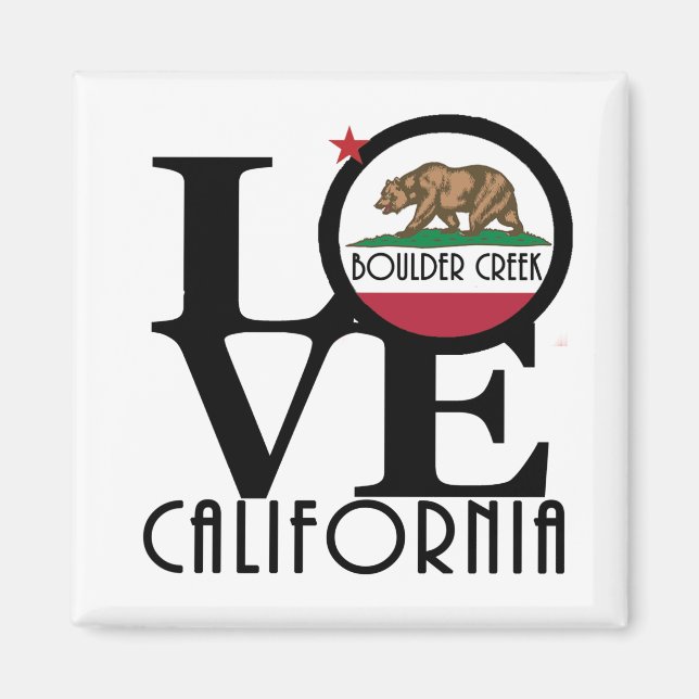 LIEBE Boulder Creek California Magnet (Vorne)