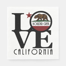LIEBE Boulder Creek California Serviette