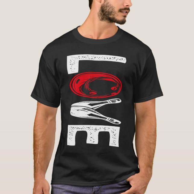 Liebe Bowling Ball Button Bowler Strike Bowling Fa T-Shirt (Vorderseite)