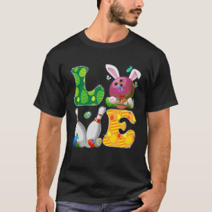 Liebe Bowling Ball & Buttone Sonniges Osterfest Mä T-Shirt