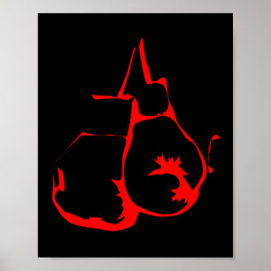 Liebe Boxen Männer Shirt Boxliebhaber für Frauen Poster