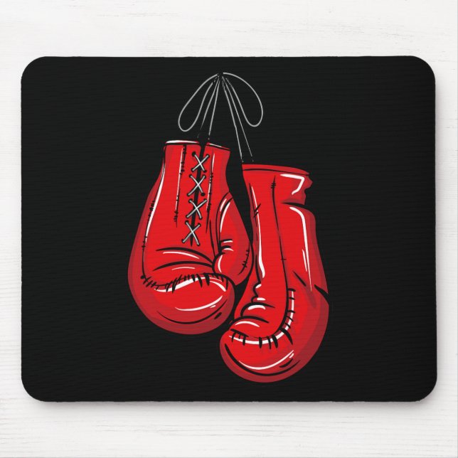 Liebe Boxhandschuhe Illustration Geschenke Boxer G Mousepad (Vorne)