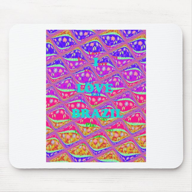 Liebe Brasilien.png Mousepad (Vorne)