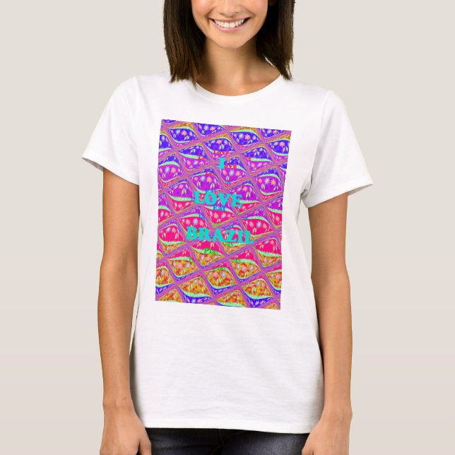 Liebe Brasilien.png T-Shirt (Vorderseite)
