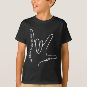 Liebe braucht kein Wort ASL Autismus-Bewusstsein S T-Shirt