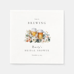 Liebe braut Bier Junggesellinnenabschied Serviette