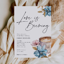 Liebe Braut Blumendusche Einladung