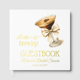 Liebe Braut Bow Espresso Martini Brautparty Gästebuch