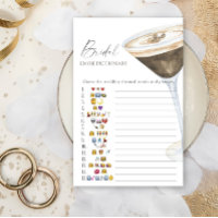 Liebe braut Brautparty Emoji-Picktionary