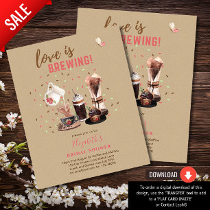 Liebe Braut BRAUTPARTY Kaffeetüftel INVIT