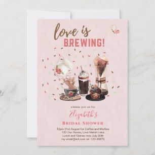 Liebe Braut BRAUTPARTY Kaffeetüftel INVIT Einladung