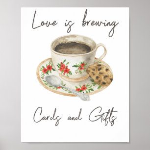 Liebe braut Brautparty Karten und Geschenke Poster