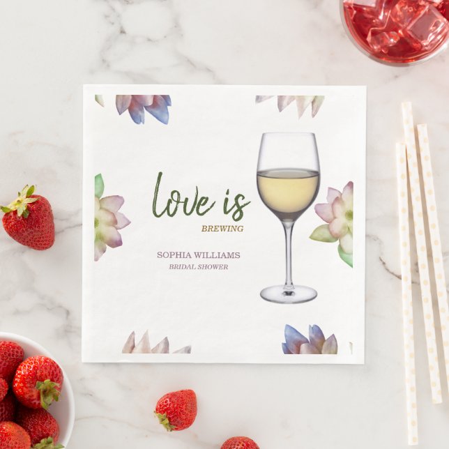 Liebe braut Brautparty Serviette (Beispiel)