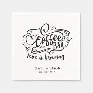 Liebe braut dekoratives Hochzeitspapier Napkin Serviette