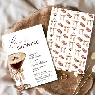 Liebe Braut Espresso Martini Brautparty Einladung