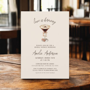 Liebe Braut Espresso Martini Brautparty Einladung